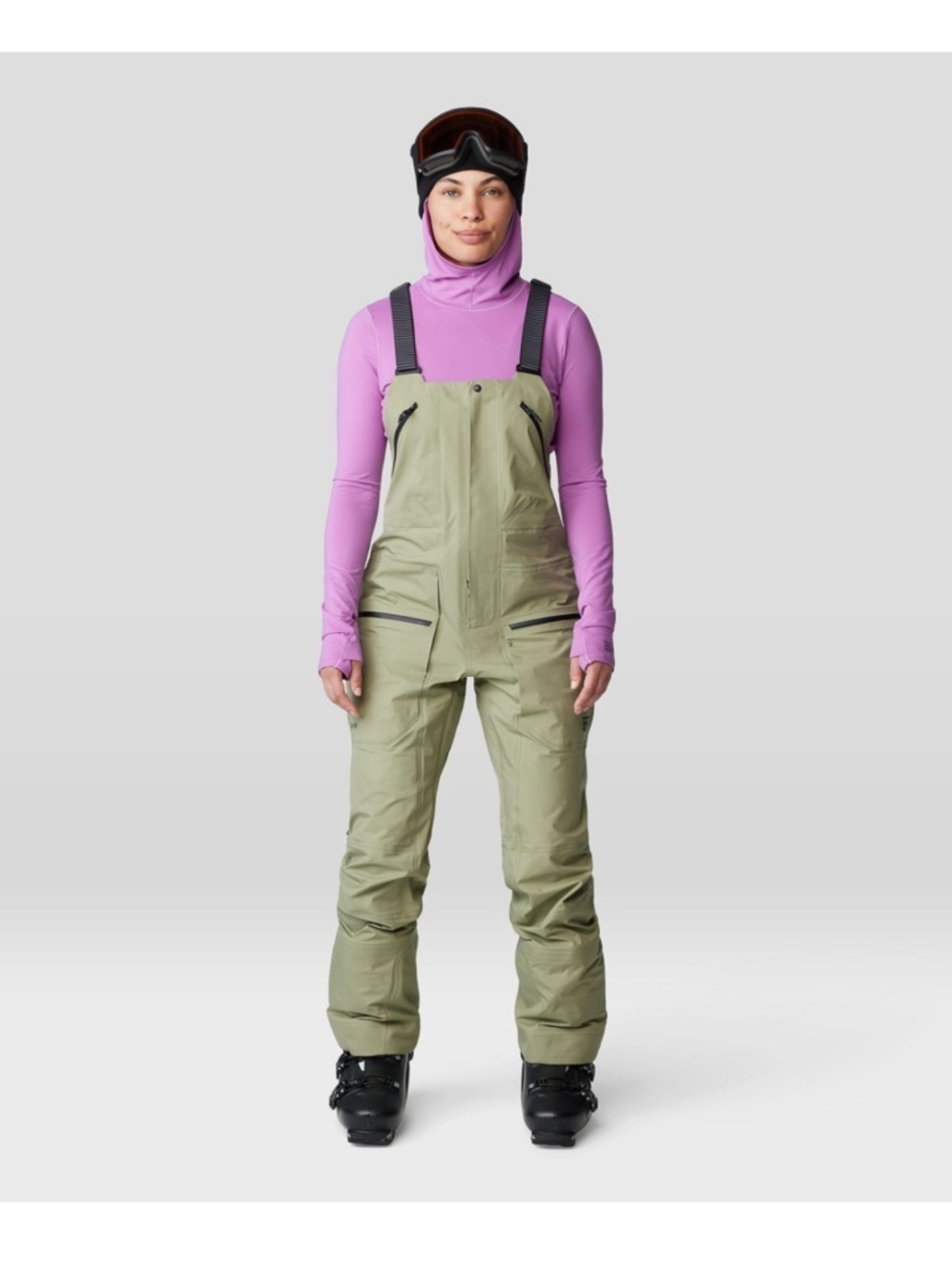 Mountain Hardwear Women's Medium High Exposure GORE-TEX Bib Green NWT Snow Ski - Picture 12 of 13